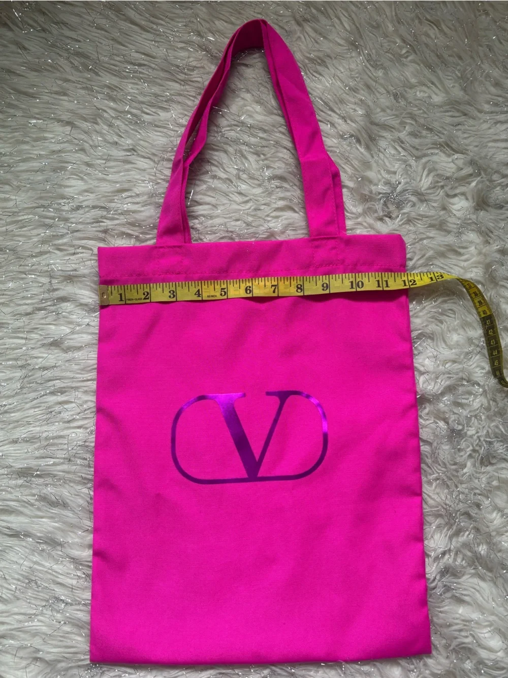 Valentino Hot Pink Logo Tote Bag